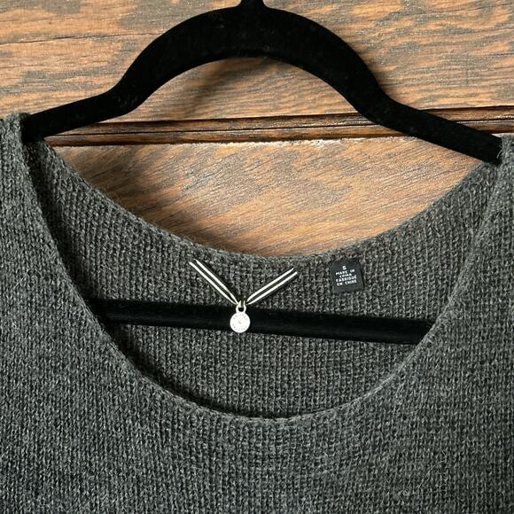 Knitted and Knotted Gray 100% Alpaca Tunic Dress Sz S Lightweight - Picture 2 of 9